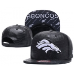 NFL Denver Broncos Team Logo Black Snapback Adjustable Hat G65