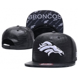 NFL Denver Broncos Team Logo Black Snapback Adjustable Hat G65