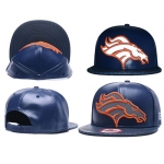 NFL Denver Broncos Team Logo Navy Reflective Adjustable Hat 102