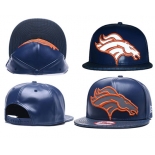 NFL Denver Broncos Team Logo Navy Reflective Adjustable Hat 102