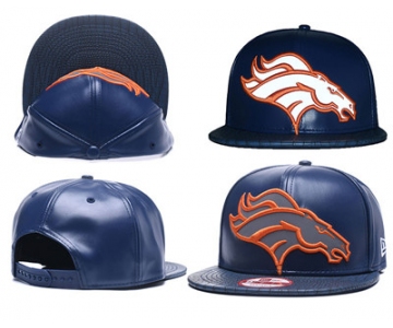 NFL Denver Broncos Team Logo Navy Reflective Adjustable Hat 102