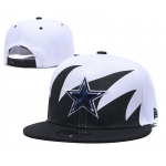 Cowboys Team Logo Black White Adjustable Hat