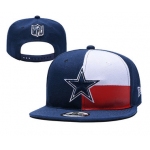 Cowboys Team Logo Navy Red 2019 Draft Adjustable Hat YD
