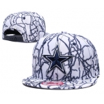 Cowboys Team Logo White Adjustable Hat TX