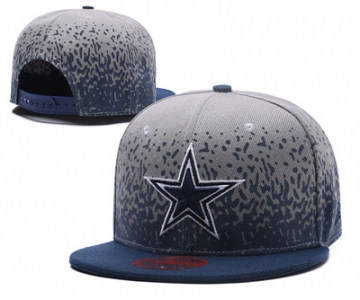 NFL Dallas Cowboys Team Logo Gray Snapback Adjustable Hat L21