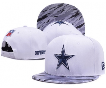 NFL Dallas Cowboys White Snapback Adjustable hat -908