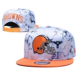 Browns Team Logo Smoke Cream Adjustable Hat TX