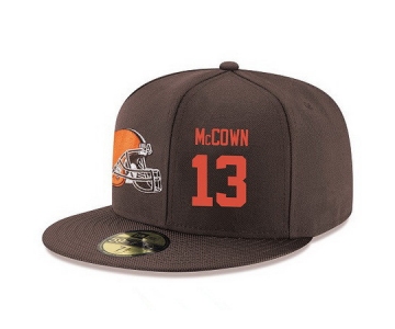 Cleveland Browns #13 Josh McCown Snapback Cap NFL Player Brown with Orange Number Stitched Hat