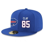 Buffalo Bills #85 Charles Clay Snapback Cap NFL Player Royal Blue with White Number Stitched Hat