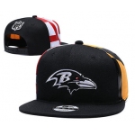 Ravens Team Logo Black 2019 Draft Adjustable Hat YD