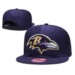 Ravens Team Logo Purple Adjustable Hat TX