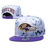 Ravens Team Logo Smoke Purple Adjustable Hat TX