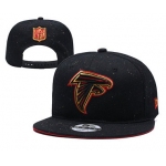 Falcons Team Gold Logo Black Adjustable Hat YD