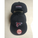 Falcons Team Logo Black Adjustable Hat LT