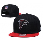 Falcons Team Logo Black Red Adjustable Hat TX