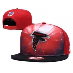 Falcons Team Logo Black Red Galaxy Adjustable Hat GS