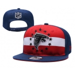 Falcons Team Logo Navy Red 2019 Draft Adjustable Hat YD