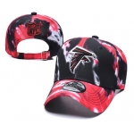 Falcons Team Logo Red Black Peaked Adjustable Fashion Hat YD