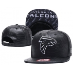 NFL Atlanta Falcons Team Logo Black Snapback Adjustable Hat GS101