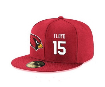 Arizona Cardinals #15 Michael Floyd Snapback Cap NFL Player Red with White Number Stitched Hat