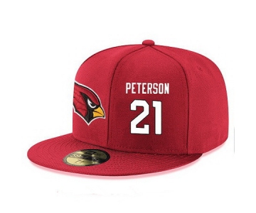 Arizona Cardinals #21 Patrick Peterson Snapback Cap NFL Player Red with White Number Stitched Hat