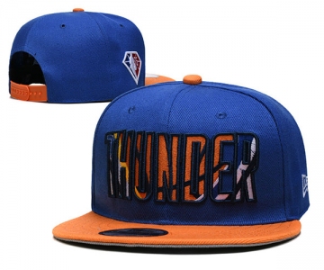 Oklahoma City Thunder Stitched Snapback Hats 007