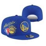 Golden State Warriors Stitched Snapback 75th Anniversary Hats 021