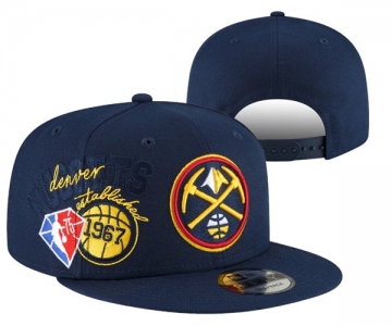 Denver Nuggets Stitched Snapback 75th Anniversary Hats 004