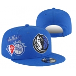 Dallas Mavericks Stitched Snapback 75th Anniversary Hats 006