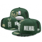 Milwaukee Bucks Snapback Ajustable Cap Hat YD 20-04-07-01