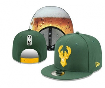 Milwaukee Bucks Snapback Ajustable Cap Hat YD 20-04-07-04