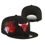Chicago Bulls Stitched Snapback 75th Anniversary Hats 058