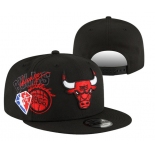 Chicago Bulls Stitched Snapback 75th Anniversary Hats 058