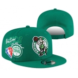 Boston Celtics Stitched Snapback 75th Anniversary Hats 027