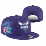 Charlotte Hornets Stitched Snapback 75th Anniversary Hats 001