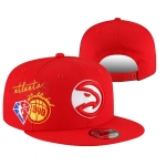 Atlanta Hawks Stitched 75th Anniversary Snapback Hats 008