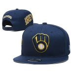 Milwaukee Brewers Stitched Snapback Hats 004