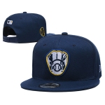 Milwaukee Brewers Stitched Snapback Hats 005