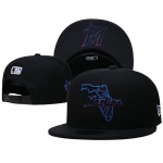 Miami Marlins Stitched Snapback Hats 004