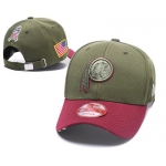 NFL Washington Redskins Team Logo Olive Peaked Adjustable Hat W12