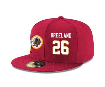 Washington Redskins #26 Bashaud Breeland Snapback Cap NFL Player Red with White Number Stitched Hat