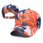 Bears Team Logo Orange Peaked Adjustable Fashion Hat YD