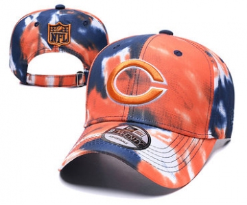 Bears Team Logo Orange Peaked Adjustable Fashion Hat YD