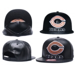 NFL Chicago Bears Team Logo Black Adjustable Hat A66