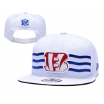 Bengals Team Logo White 2019 Draft Adjustable Hat YD