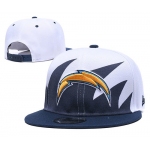 Chargers Team Logo Navy White Adjustable Hat