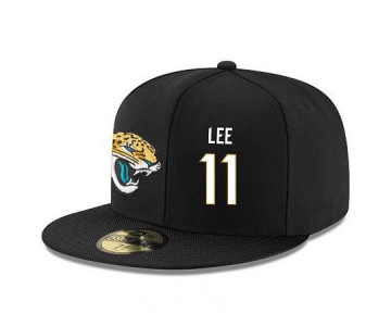 Jacksonville Jaguars #11 Marqise Lee Snapback Cap NFL Player Black with White Number Stitched Hat