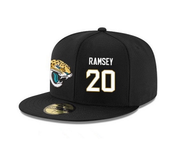 Jacksonville Jaguars #20 Jalen Ramsey Snapback Cap NFL Player Black with White Number Stitched Hat