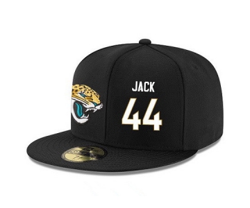 Jacksonville Jaguars #44 Myles Jack Snapback Cap NFL Player Black with White Number Stitched Hat