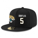 Jacksonville Jaguars #5 Blake Bortles Snapback Cap NFL Player Black with White Number Stitched Hat